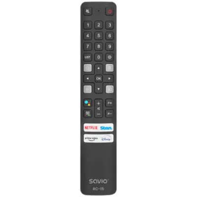 Savio RC-15 TV-Fernbedienung, kompatibel mit TCL Smart TV