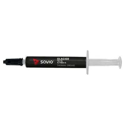 Thermopaste Savio TG-01 2g Wärmeleitfähigkeit 4,7 W/m·K Grau/Schwarz