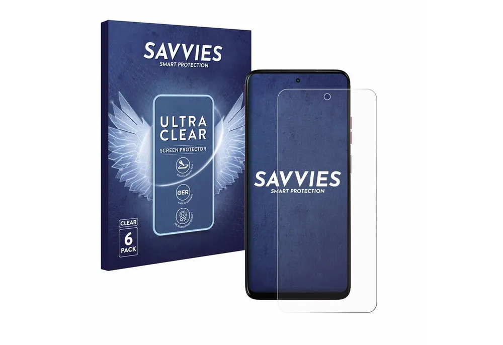 Savvies Displayschutzfolie Schutzfolie für Motorola Moto G05, 6 Stück, Displayschutz Schutz Folie Klar Transparent