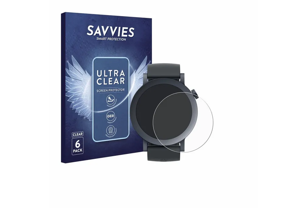 Savvies Displayschutzfolie Schutzfolie für Nothing CMF Watch Pro 2, 6 Stück, Displayschutz Schutz Folie Klar Transparent