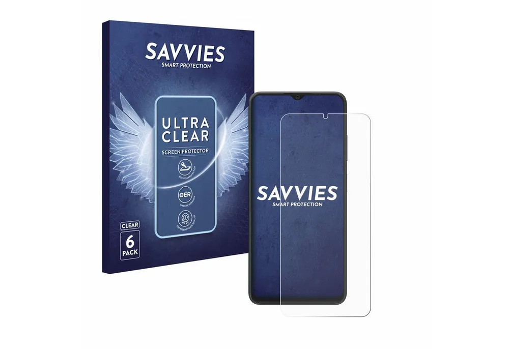 Savvies Displayschutzfolie Schutzfolie für Blackview Wave 8C, 6 Stück, Displayschutz Schutz Folie Klar Transparent