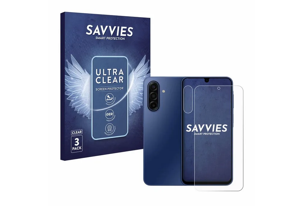 Savvies Displayschutzfolie Schutzfolie für Samsung Galaxy A17 5G (Display+Kamera), 6 Stück, Displayschutz Schutz Folie Klar Transparent