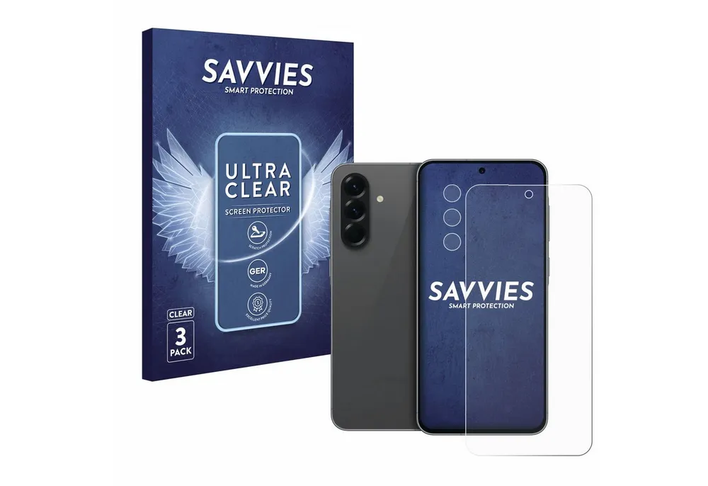 Savvies Displayschutzfolie Schutzfolie für Samsung Galaxy A56 5G (Display+Kamera), 6 Stück, Displayschutz Schutz Folie Klar Transparent