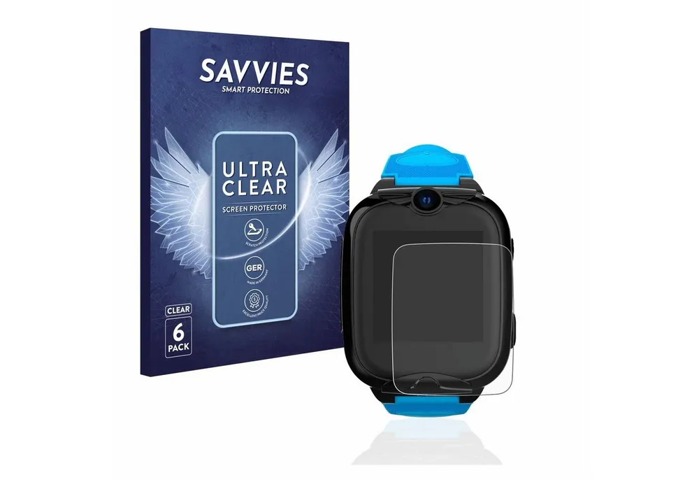 Savvies Displayschutzfolie Schutzfolie für Xplora XGO2, 6 Stück, Displayschutz Schutz Folie Klar Transparent