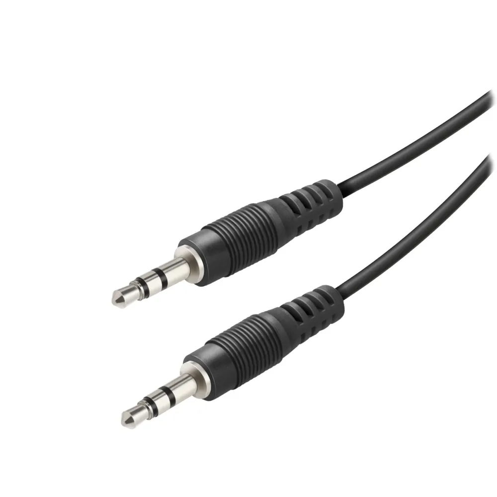 3,5-mm-Klinken-Audiokabel, 0,75 m, schwarz