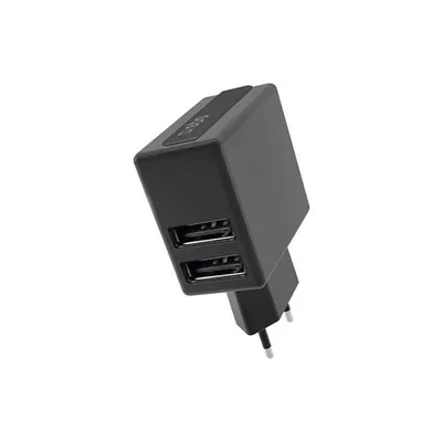USB-Ladegerät SBS TETRAV2USB2A 2.1A Doppelport Schwarz Kompakt