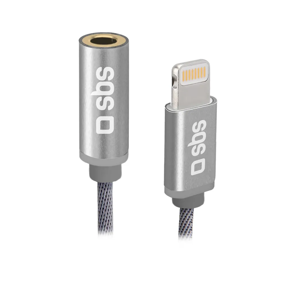 Adapter Lightning-Stecker – Klinkenbuchse, Grau