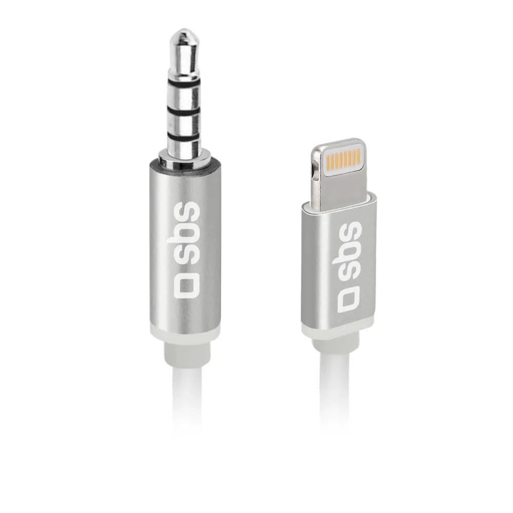Apple Lightning auf 3,5 mm Klinke Kabel, 1 m, Weiß