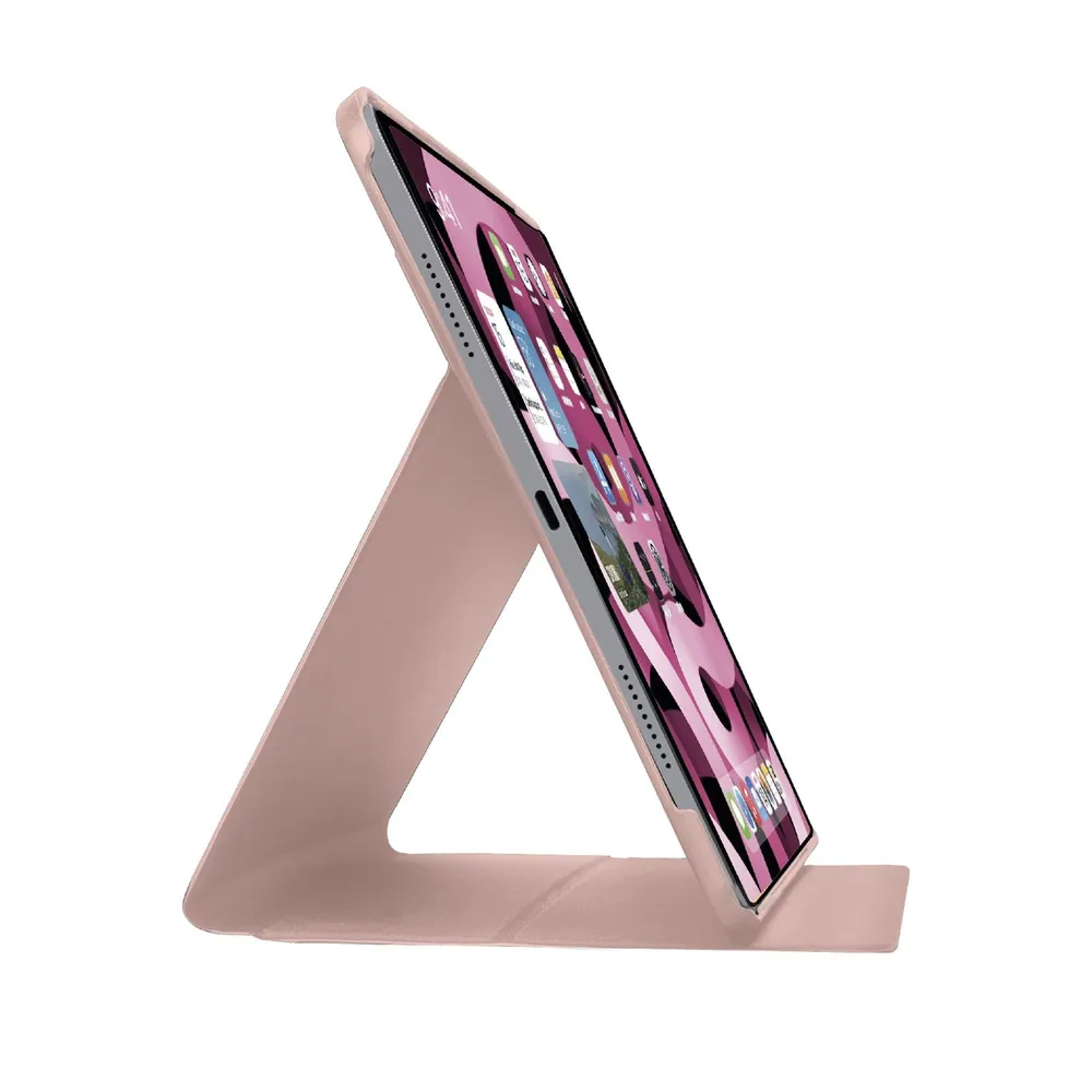 "Book Pro-Schutzhülle mit Ständer für iPad Air 11"" 2024/ 10.9"" 2022/2020, Pink Tablet-Hülle"