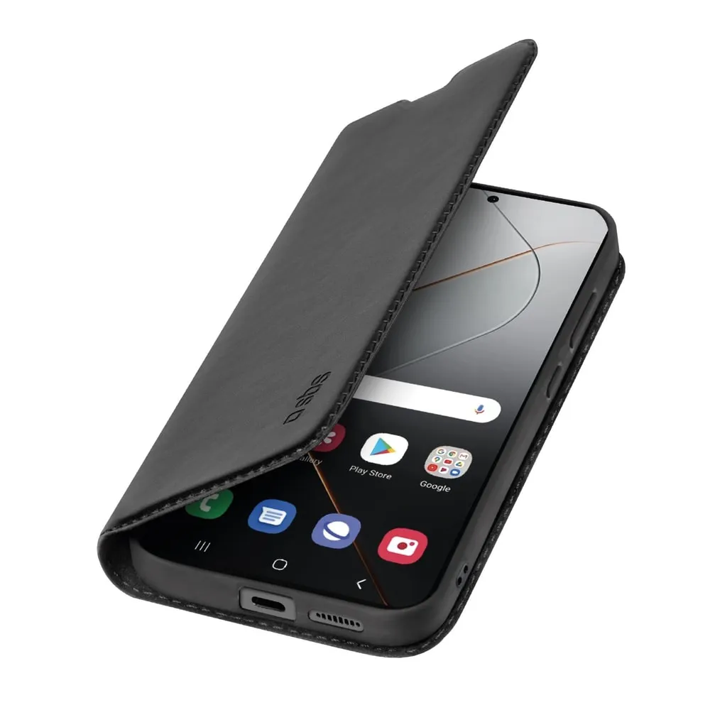 Bookcase Wallet Lite-Hülle für Xiaomi 14 Pro, Schwarz