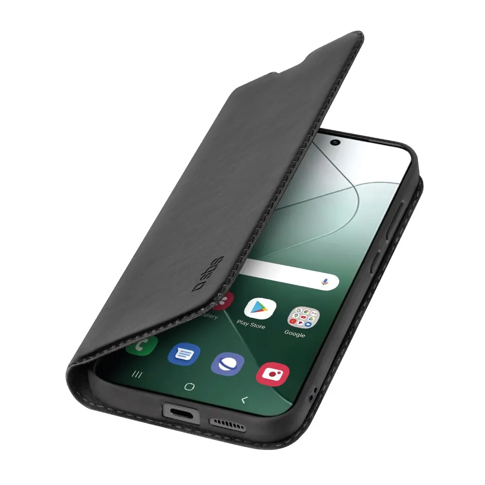Bookcase Wallet Lite-Hülle für Xiaomi 14, Schwarz