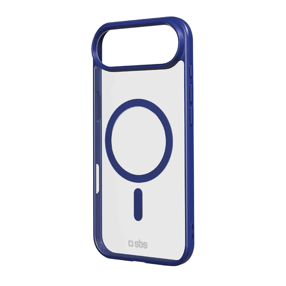 Case für iPhone 17 Air mit farbigen Rändern, kompatibel mit MagSafe Aufladung, Blau