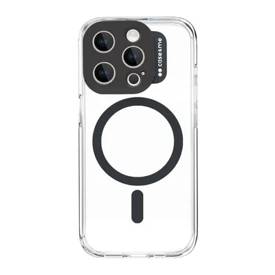 Case & Me Handyhülle für iPhone 15 Pro Max, 6,7 Zoll, Schwarz/Transparent