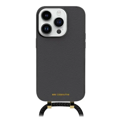 Case & Me Handyhülle mir Kette für iPhone 15 Pro Max, 6,7 Zoll, Schwarz
