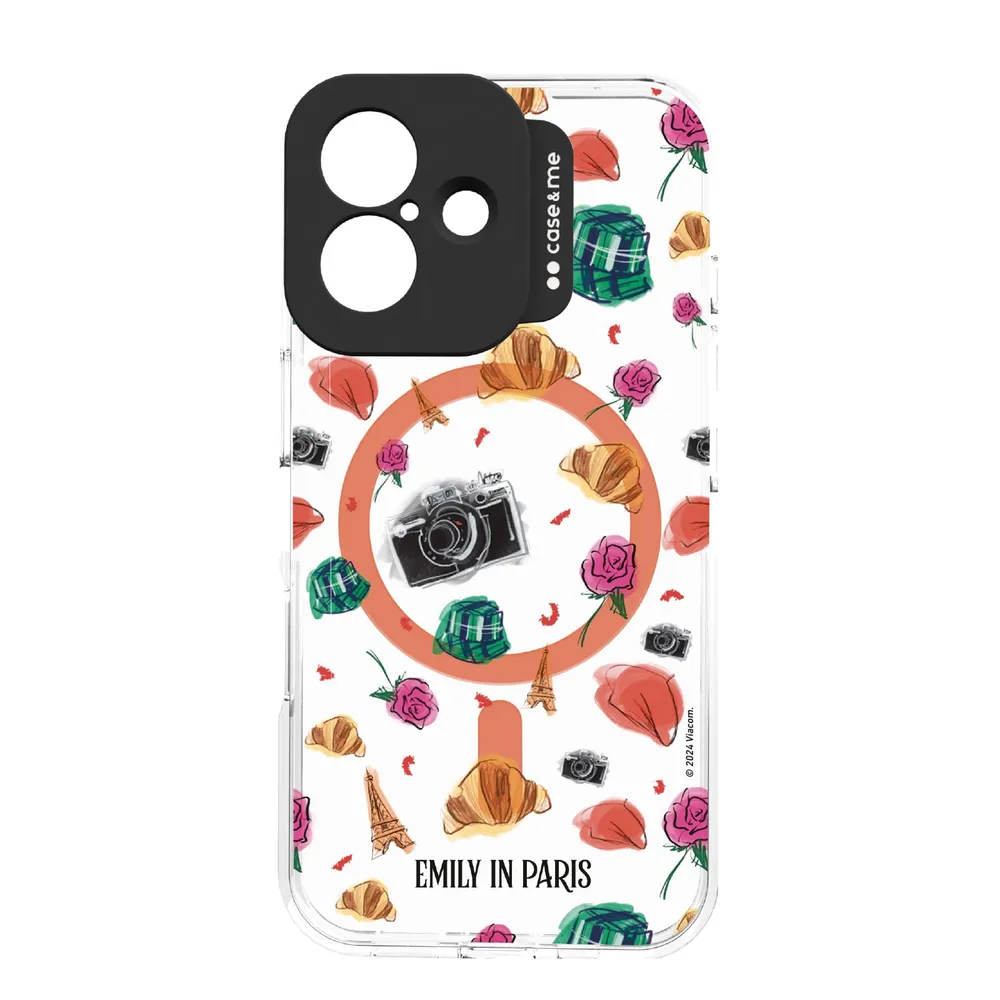 Cover Emily in Paris kompatibel mit MagSafe für iPhone 16, Pattern