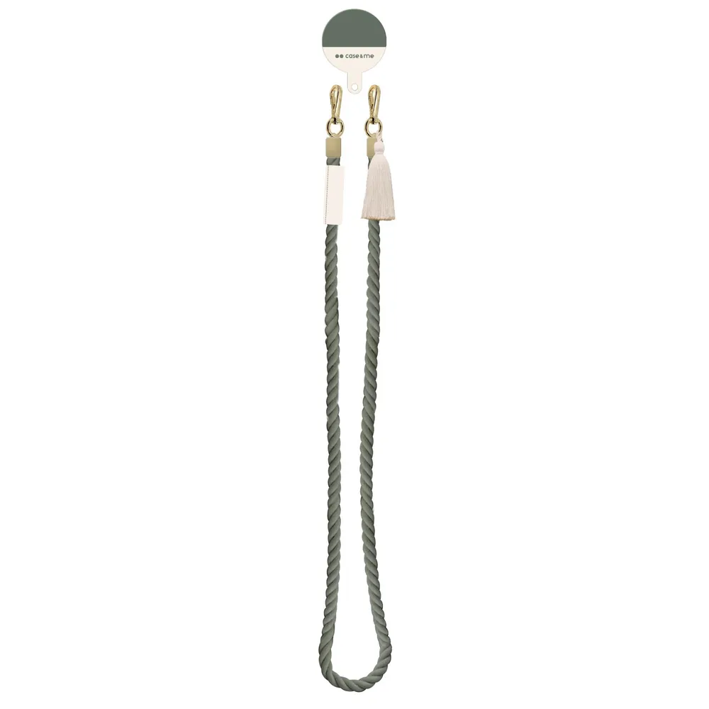 Coco Necklace – Smartphone-Band mit Doppelkarabiner, Grün