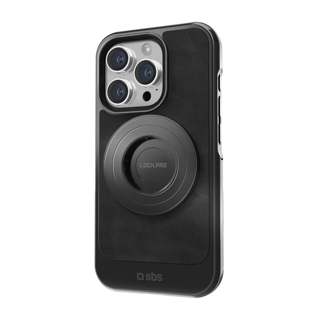 Cover für iPhone 15 Pro mit LockPro-Schließsystem, Schwarz