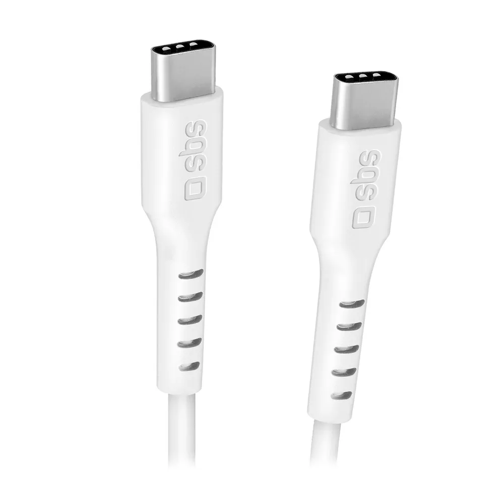 Daten- und Ladekabel USB-C auf USB-C mit bis zu 240 Watt Leistung, Weiß