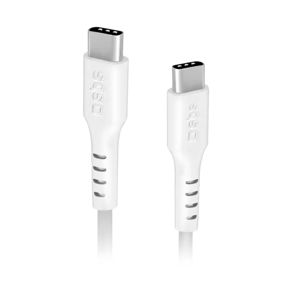 Datenkabel, USB-C auf USB-C, 1,5 m, Weiß