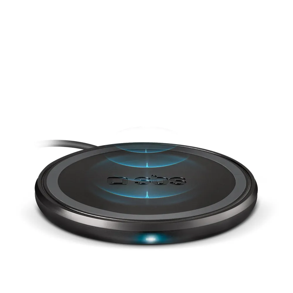 Drahtlose Ladebasis mit 10W Schwarz (TEWIRELESSUF10W) Qi-Ladegerät