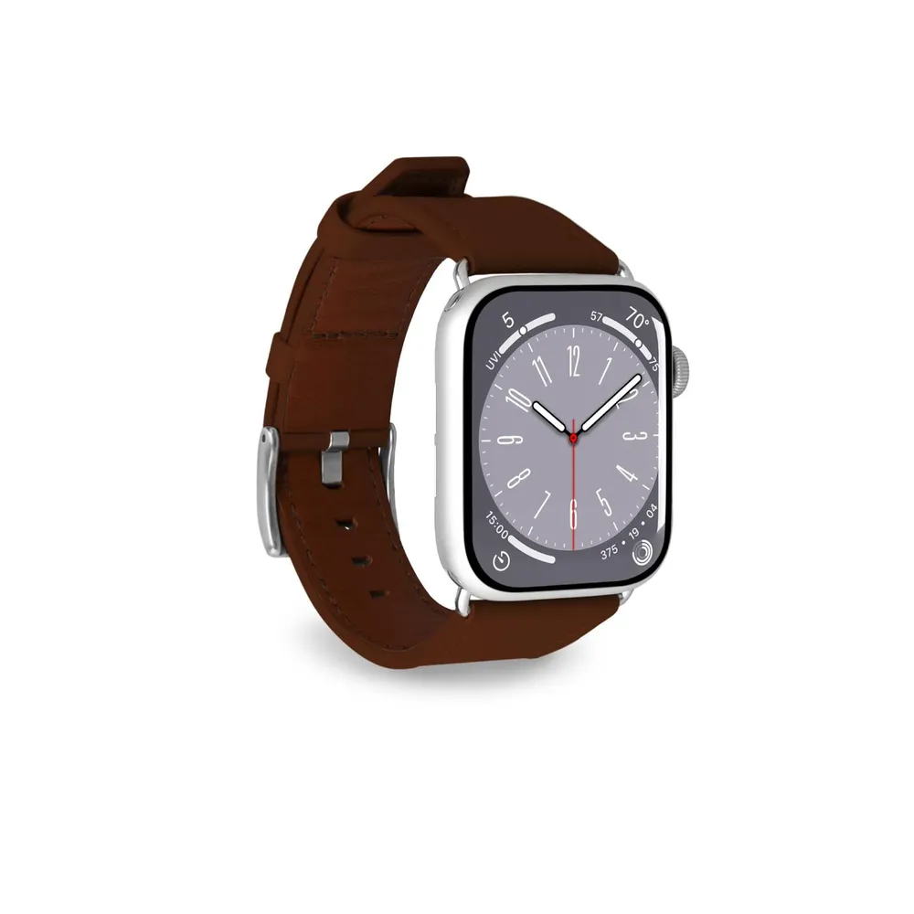 E-Classic Band for Apple Watch 38, 40 and 41mm Braun