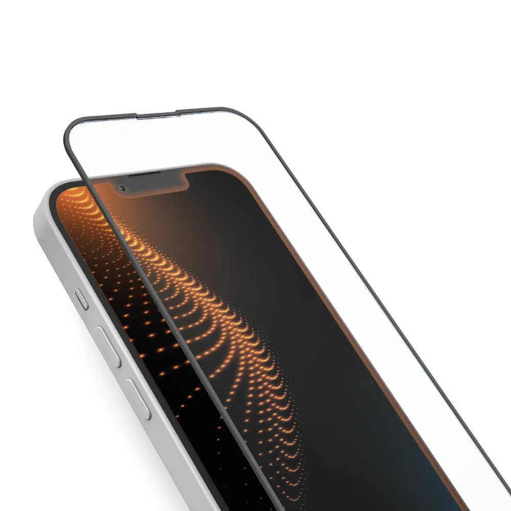 Extrem widerstandsfähiges Glas für iPhone 14/13/13 Pro mit D3O-Technologie, Transparent