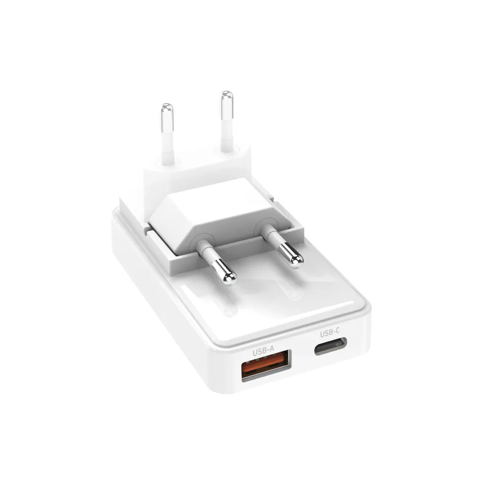Flexi-Wandladegerät 65 W mit klappbarem Stecker, Weiß