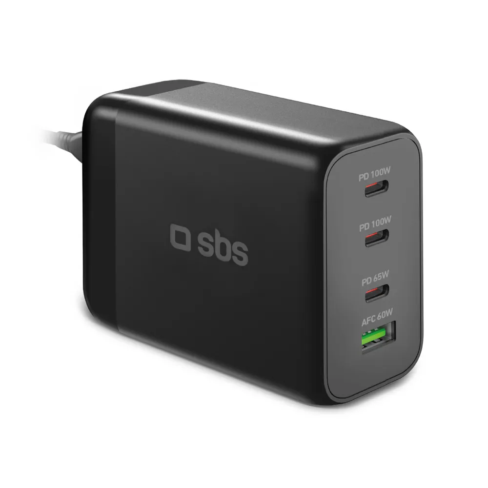 GaN-Ladestation mit 200 Watt Schwarz