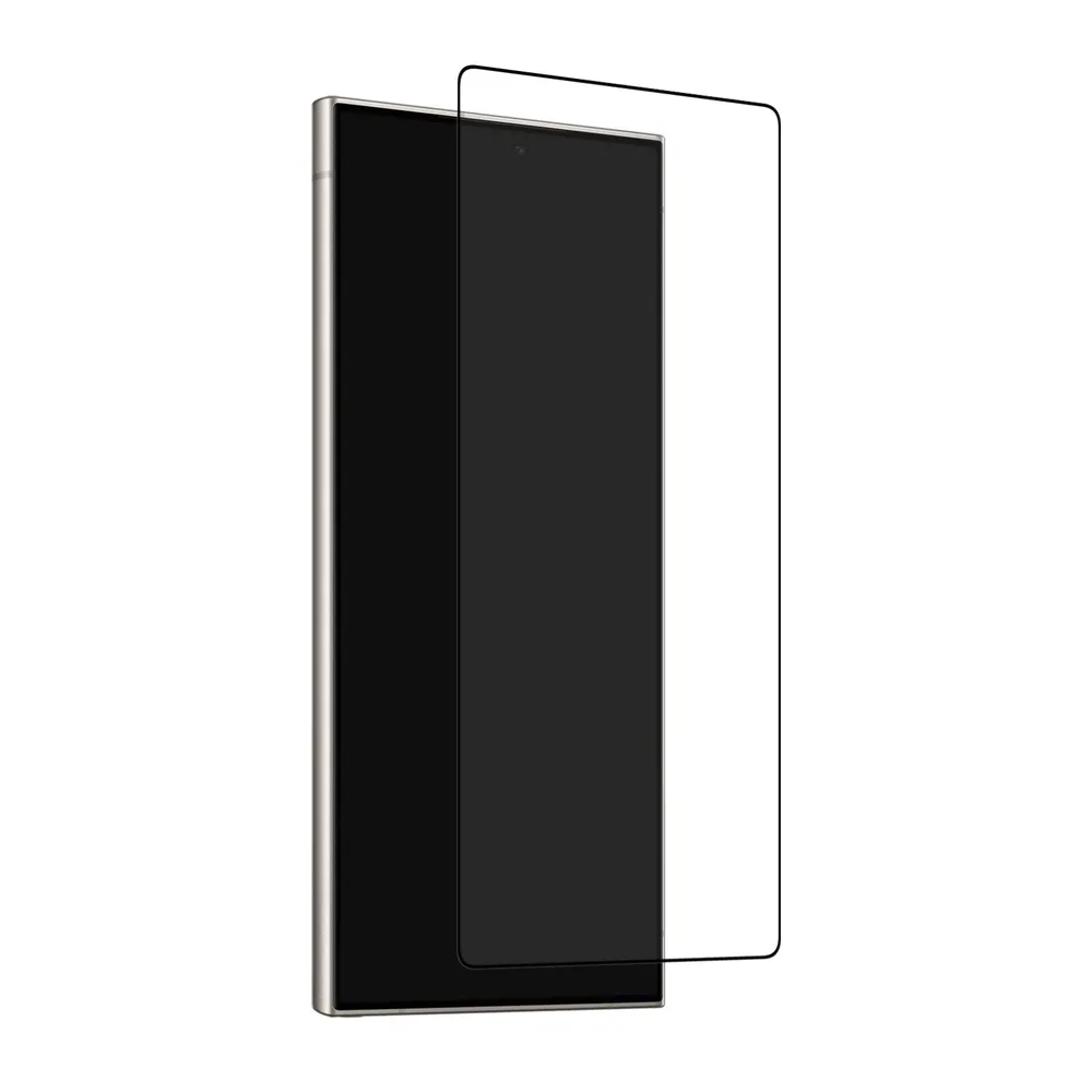 Gehärtetes Glas für Samsung Galaxy S25 Ultra, Schwarz