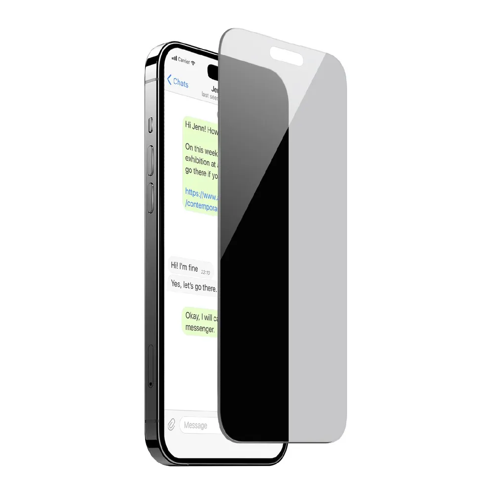 Gehärtetes Schutzglas Privacy für iPhone 15