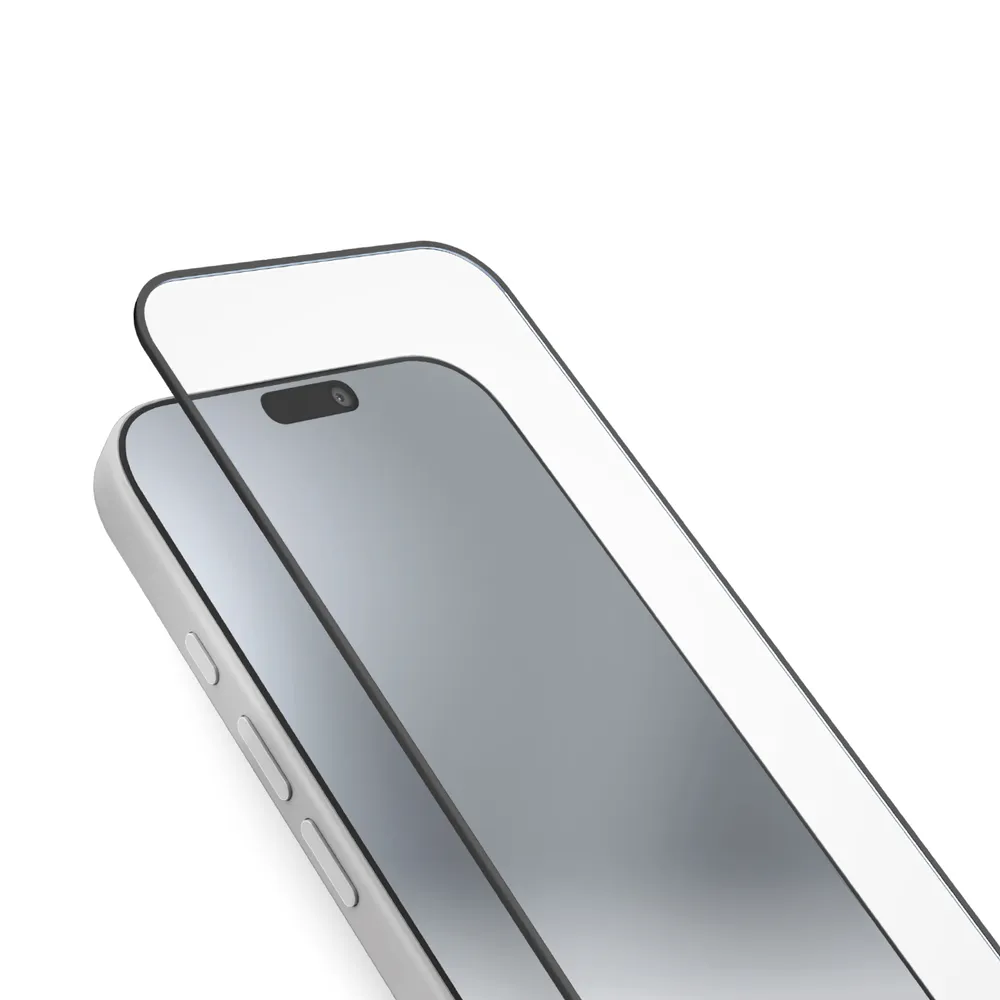 Glas-Displayschutz für iPhone 17/17 Pro/16 Pro, Schwarz