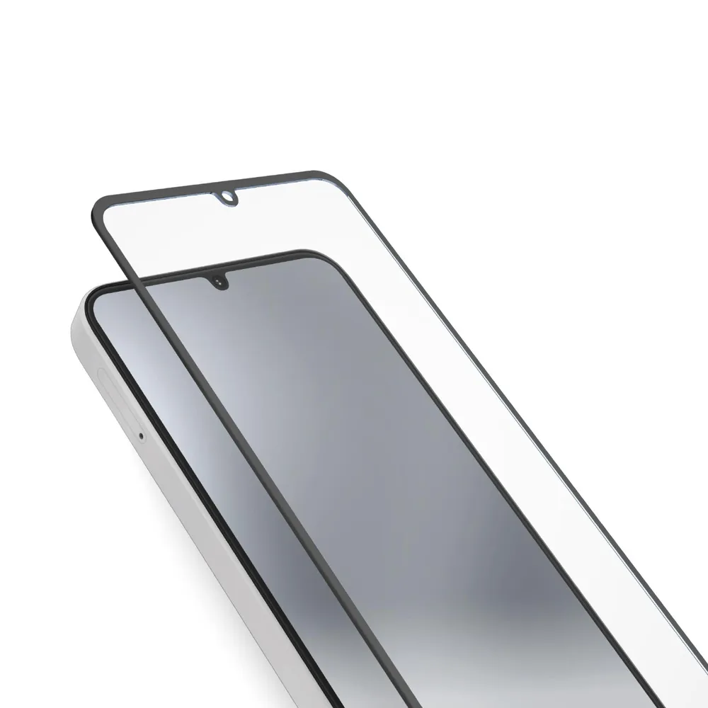 Glas Displayschutz Full Cover für Samsung A07, Schwarz