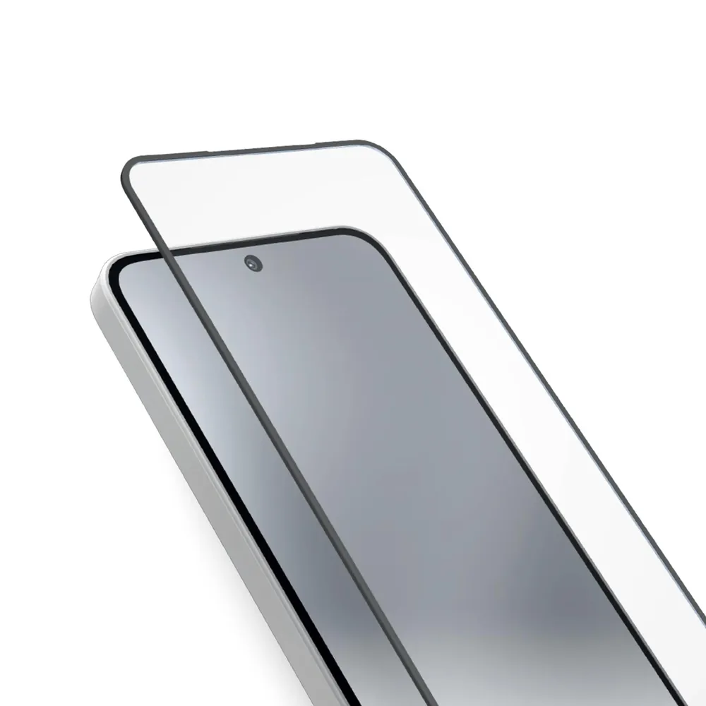 Glas Displayschutz Full Cover für Samsung A57, Schwarz Schutzglas