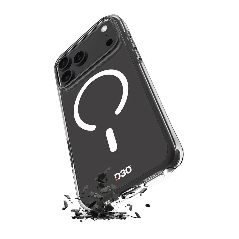 Hülle Impact Clear D3O® Bio für iPhone 17 Pro Max, Transparent