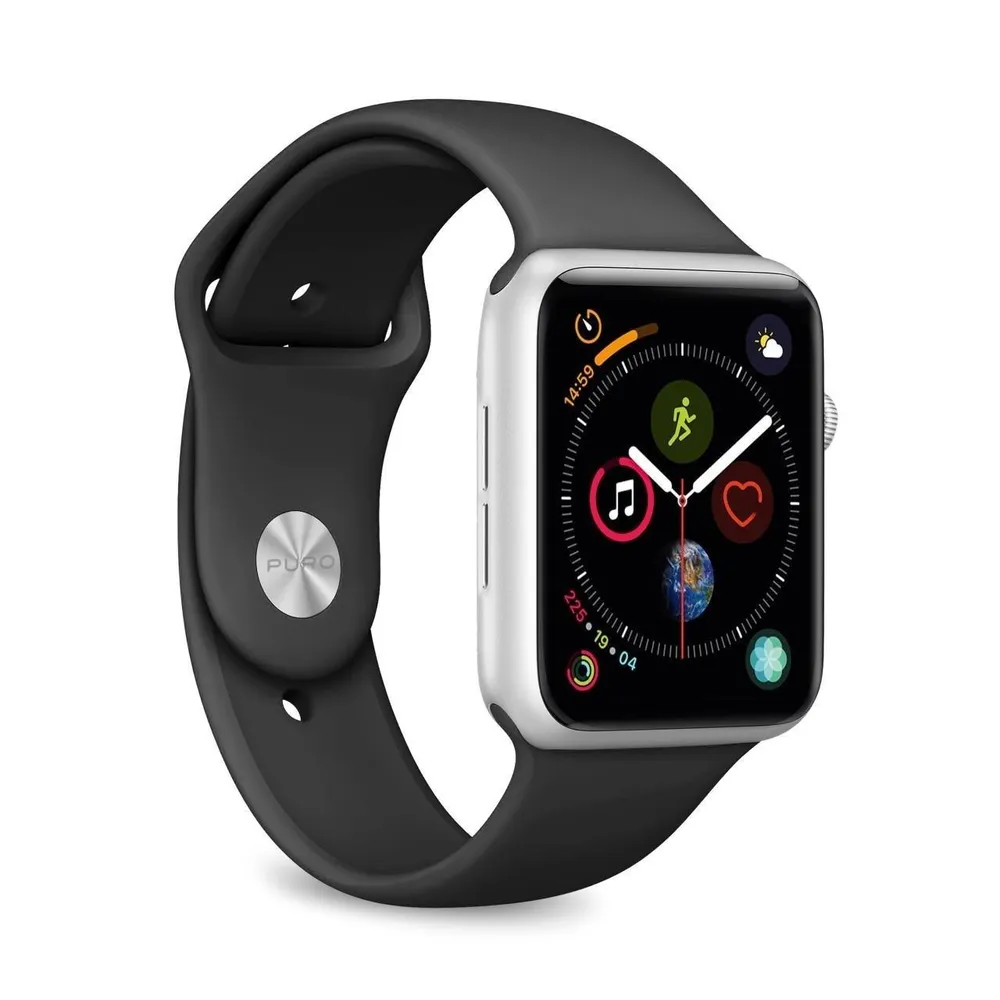 ICON Silikonband für Apple Watch Schwarz
