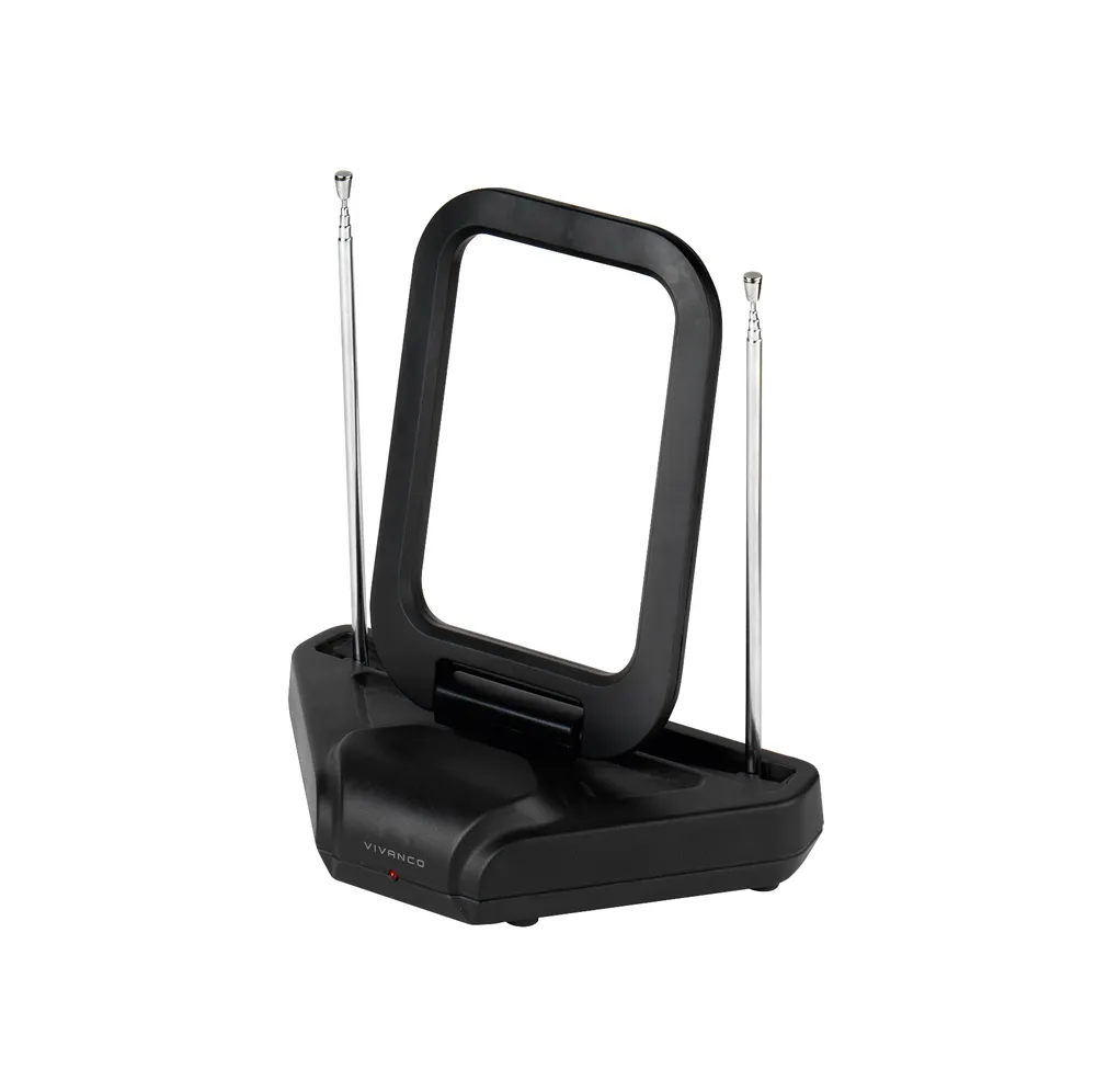 Indoor Full HD Antenne im Ringdesign, LTE Filter, 1,2 m Kabel DVB-T2-Zimmerantenne