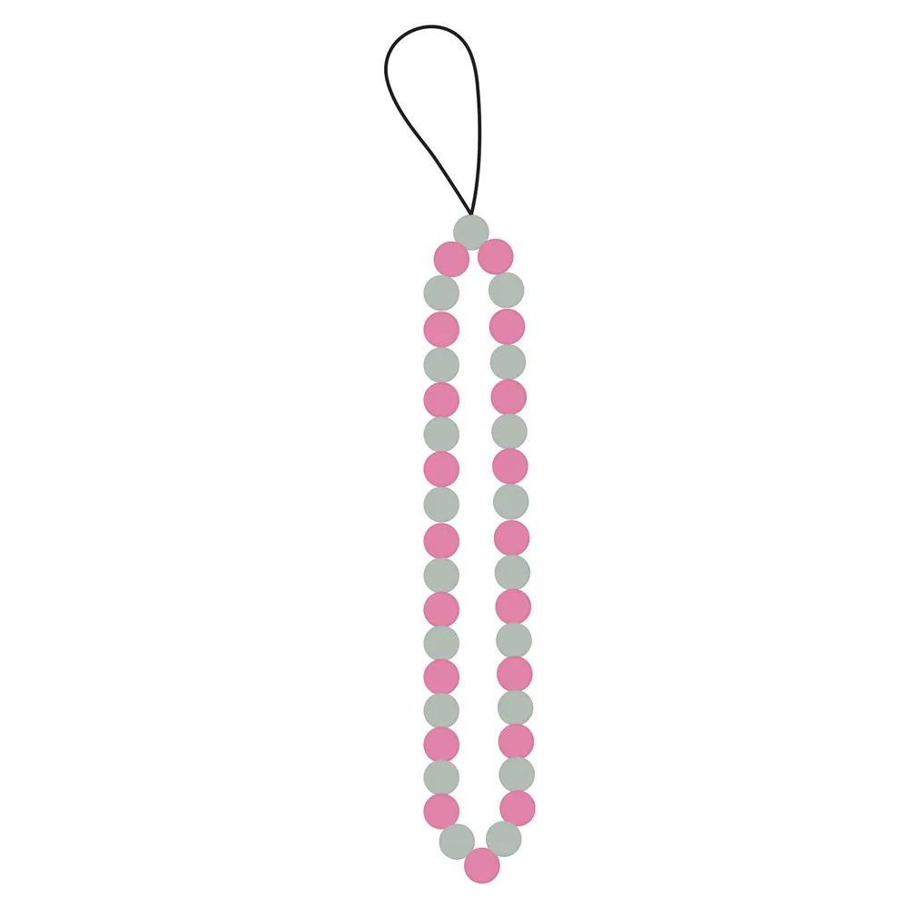 Jelly Beads – Handgelenkband für Smartphones, Grün-rosa