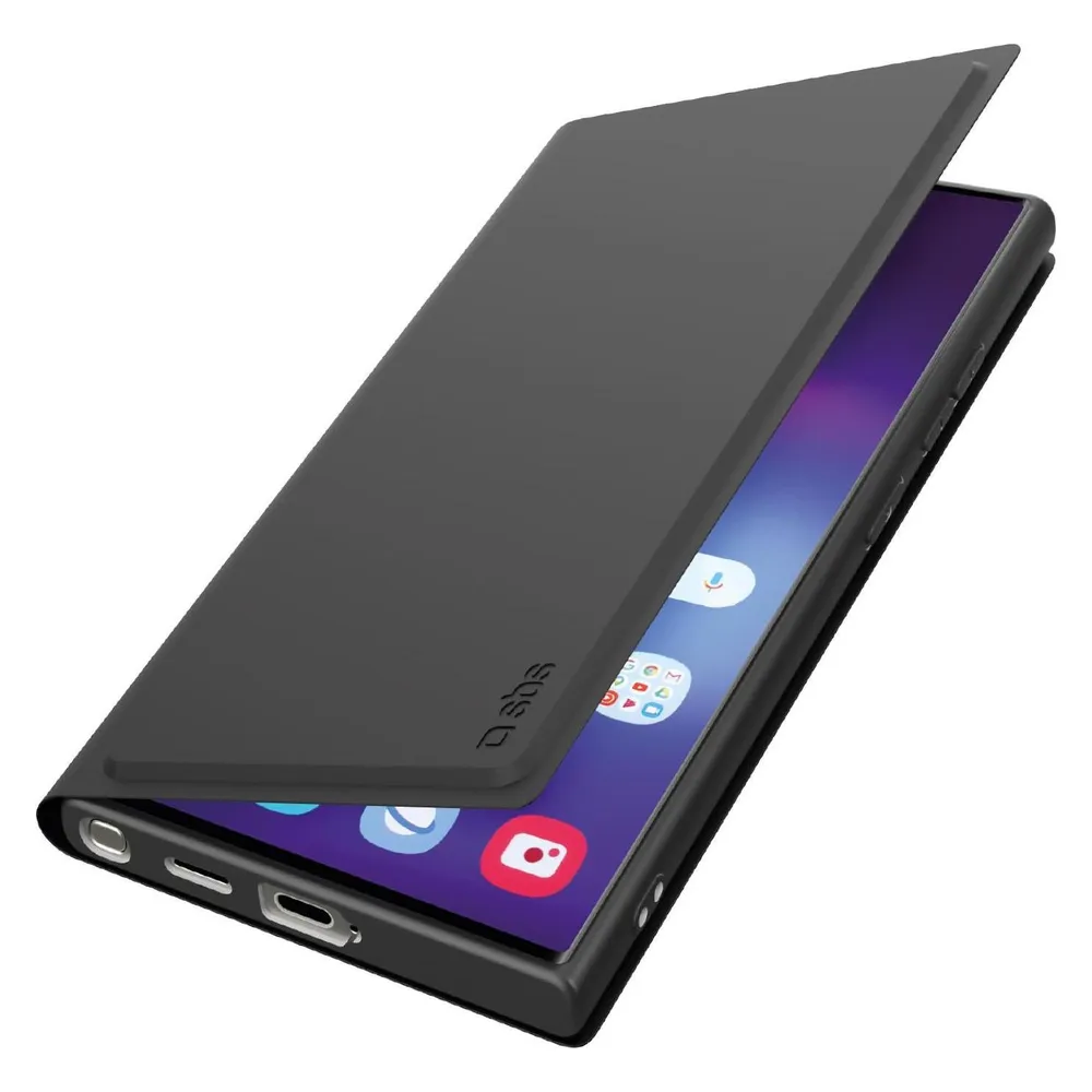 Klapphülle mit Ständer und Soft-Touch-Oberfläche für das Samsung Galaxy S25 Ultra