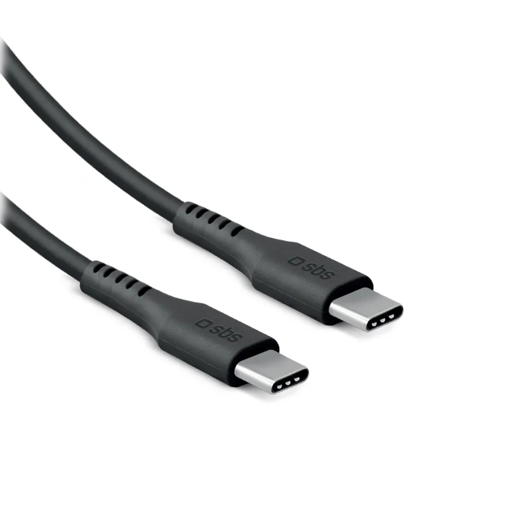 USB-C auf USB-C Kabel USB-C 2.0 Kabel 100W, 3 Meter, für schnelles Laden und Datensynchronisierung, Schwarz