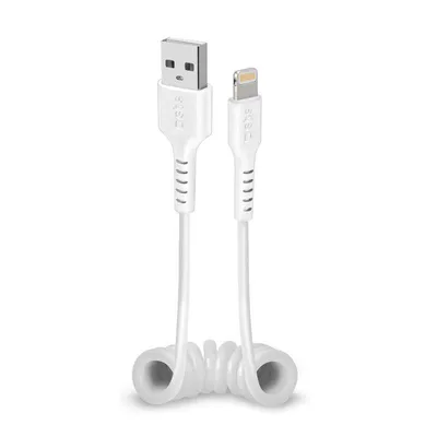 Lade- und Datenkabel, USB-A auf Lightning, 0,5 m, Weiß
