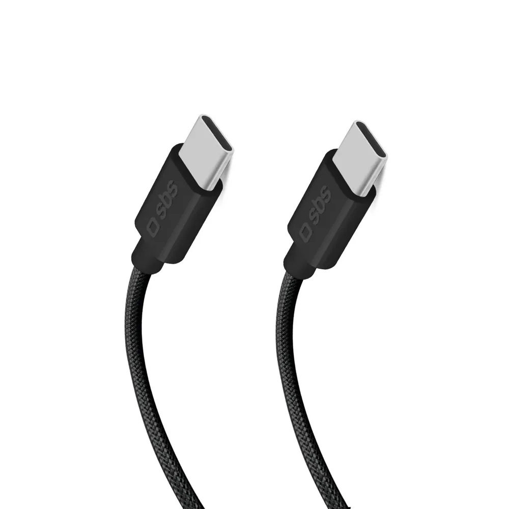 Lade- und Datenkabel USB-C 3.2, kompatibel mit Power Delivery zu 100W, 1,5m, Schwarz