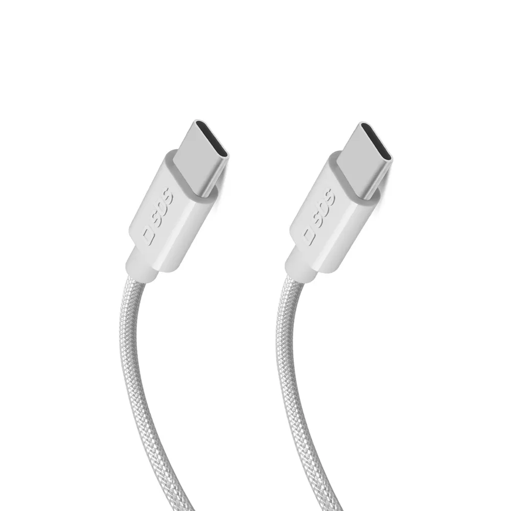 Lade- und Datenkabel USB-C 3.2, kompatibel mit Power Delivery zu 240 W, Grau