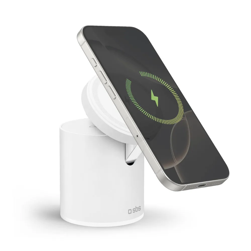 Magnetic Power Dock 2 in 1, Weiß