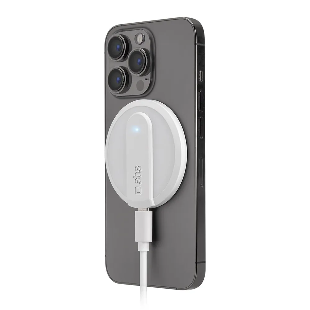 MagSafe 10W magnetisches kabelloses Ladegerät Weiß (TECHGMAGW)