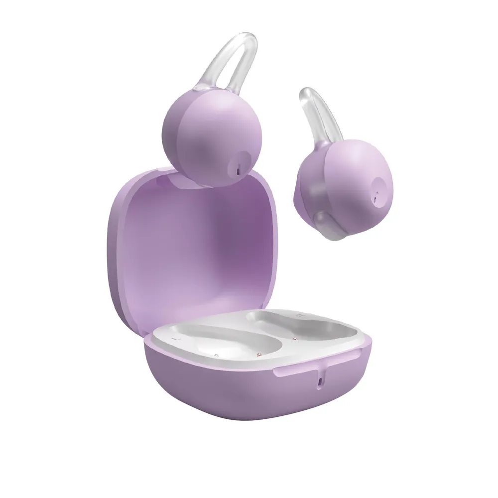 OWS-Ohrhörer mit Bügel und Ladecase, Rosa