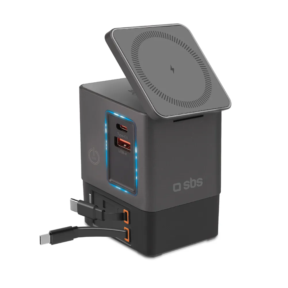 Power Dock Wireless 6-in-1 100 W MagSafe-kompatibel, Schwarz
