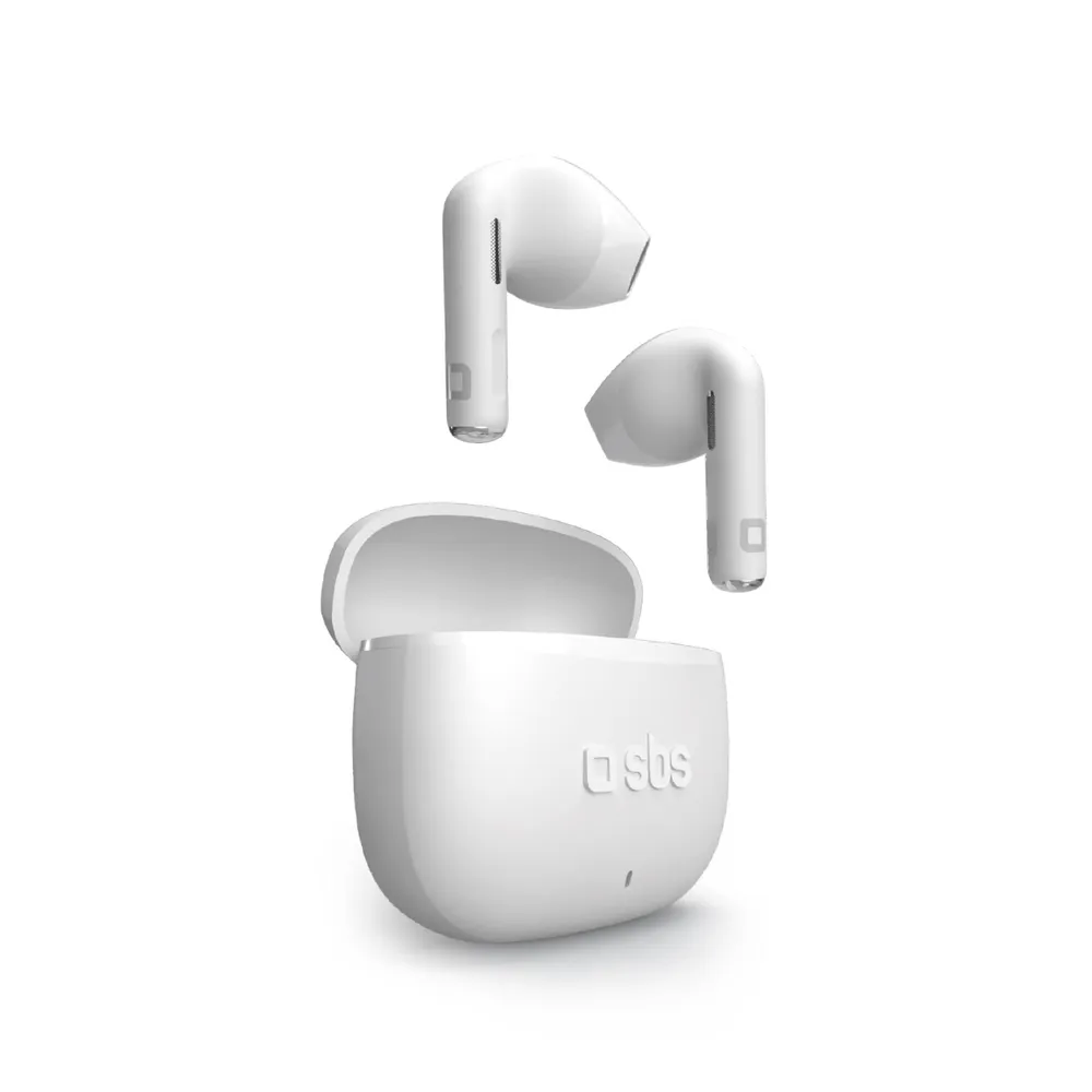 Semi-in-Ear-Ohrhörer TWS, Weiß