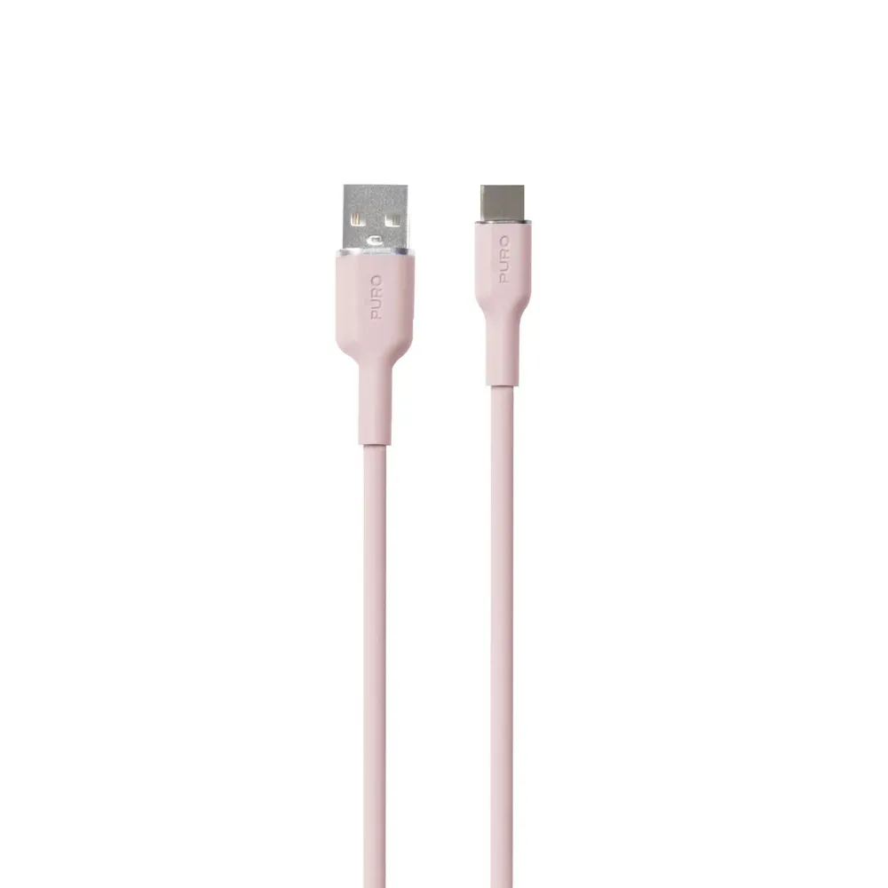 SOFT Lade- und Synchronisierungskabel von USB-A auf USB-C 1,5m Pink