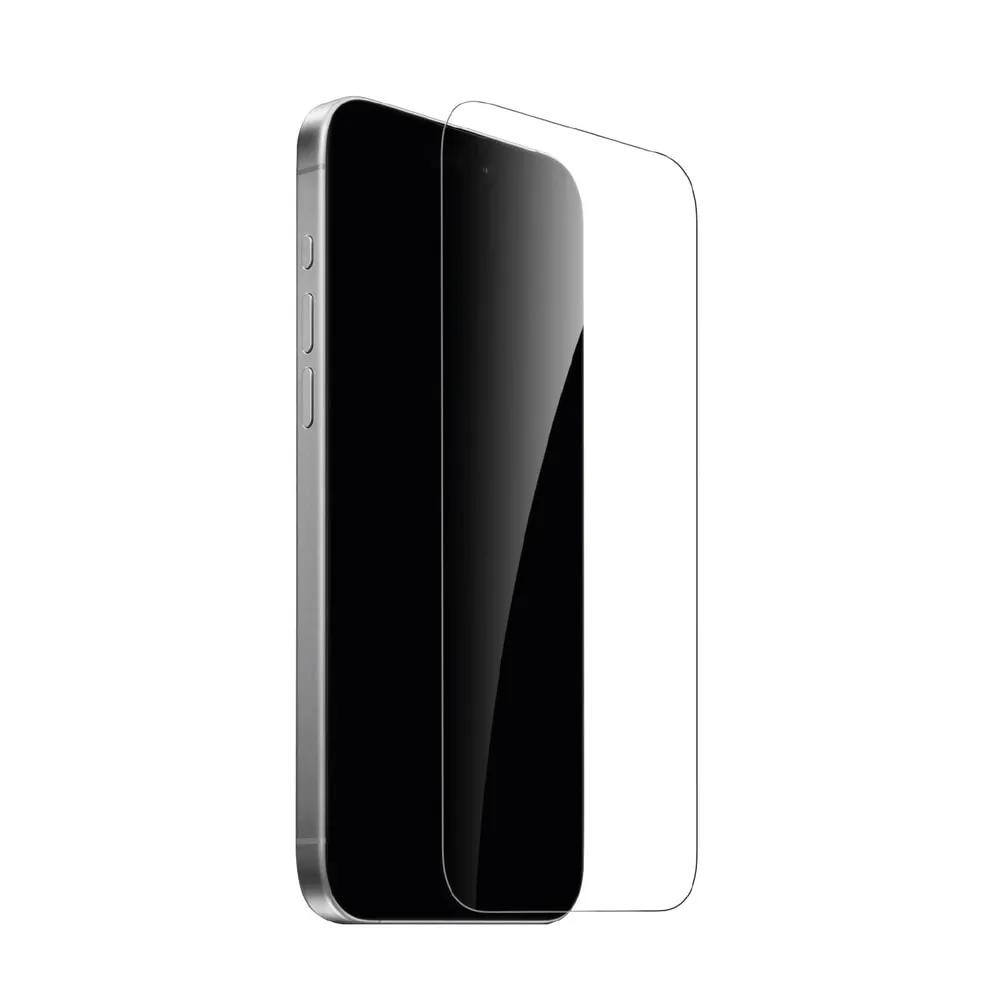 Standard Tempered Glass for iPhone 15, iPhone 15 Pro and iPhone 16, Transparent