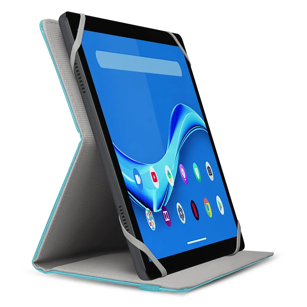 Universelle Buchständer-Schutzhülle für Tablets bis zu 11 Zoll Blau
